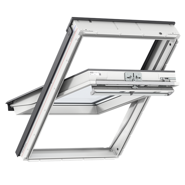 Tuimelvenster op zonne-energie, wit polyurethaan, triple beglazing extra comfort